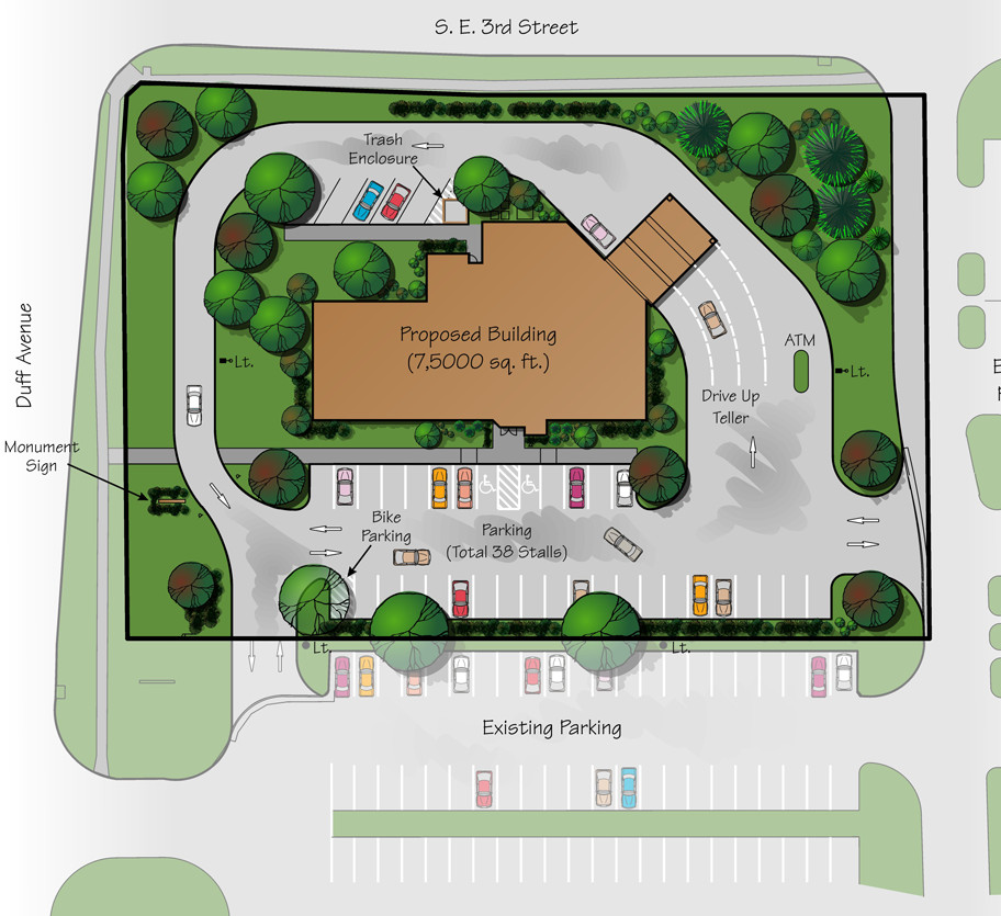 Bank Branch Site Plan